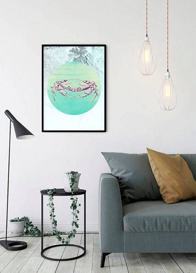 Komar Wanddecoratie Crab Sea Wanddecoratie zonder lijst (1 stuk)