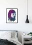 Komar Wanddecoratie Grid violet Wanddecoratie zonder lijst (1 stuk) - Thumbnail 3