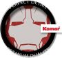 Komar Wanddecoratie Iron Man Helmet MK 43 Wanddecoratie voor de kinderkamer zonder lijst (1 stuk) - Thumbnail 3