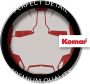 Komar Wanddecoratie Iron Man Helmet MK 43 Wanddecoratie voor de kinderkamer zonder lijst (1 stuk) - Thumbnail 3