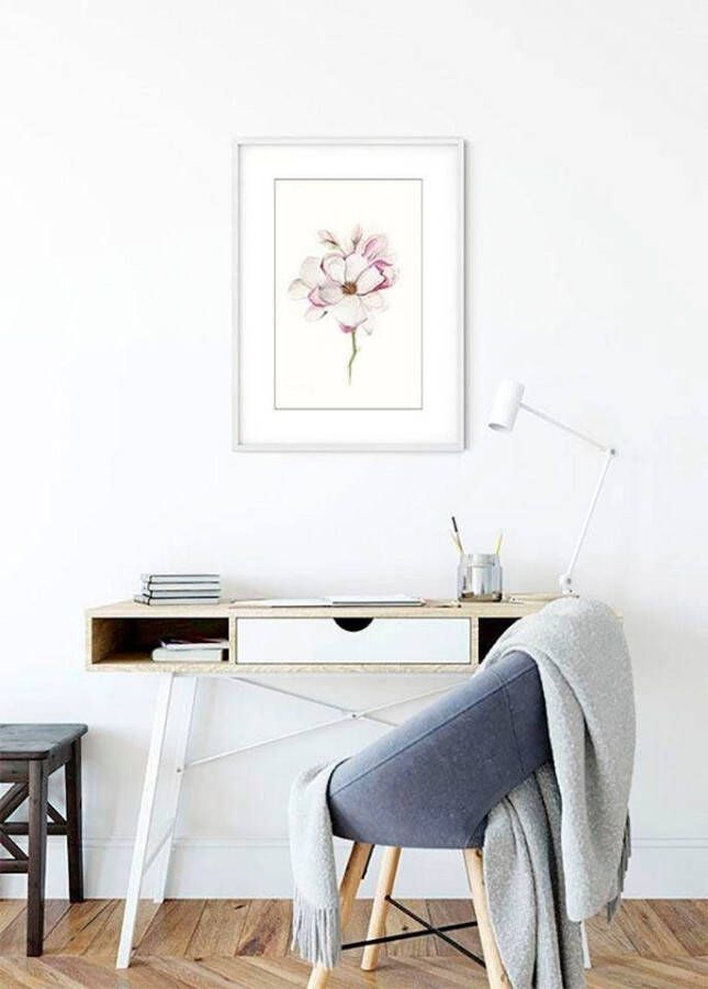 Komar Wanddecoratie Magnolia Blossom Wanddecoratie zonder lijst