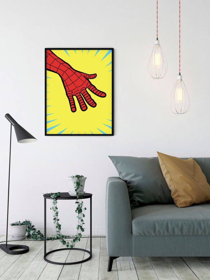 Komar Wanddecoratie Marvel PowerUp Spider-Man Hand Wanddecoratie voor de kinderkamer zonder lijst (1 stuk)