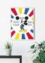 Komar Wanddecoratie Mickey Mouse Do it Wanddecoratie voor de kinderkamer zonder lijst (1 stuk) - Thumbnail 2