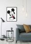 Komar Wanddecoratie Mickey Mouse Funny Wanddecoratie voor de kinderkamer zonder lijst (1 stuk) - Thumbnail 4