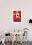 Komar Wanddecoratie Mickey Mouse Magnifying Glass Wanddecoratie voor de kinderkamer zonder lijst (1 stuk) - Thumbnail 4