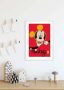 Komar Wanddecoratie Mickey Mouse Magnifying Glass Wanddecoratie voor de kinderkamer zonder lijst (1 stuk) - Thumbnail 2