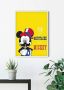 Komar Wanddecoratie Mickey Mouse Moustache Wanddecoratie voor de kinderkamer zonder lijst (1 stuk) - Thumbnail 2