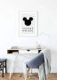 Komar Wanddecoratie Mickey Mouse Silhouet Wanddecoratie voor de kinderkamer zonder lijst (1 stuk) - Thumbnail 3