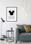 Komar Wanddecoratie Mickey Mouse Silhouet Wanddecoratie voor de kinderkamer zonder lijst (1 stuk) - Thumbnail 4