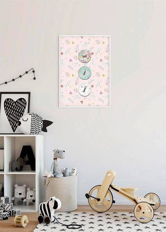 Komar Wanddecoratie Minnie Mouse Knoppen Wanddecoratie voor de kinderkamer zonder lijst (1 stuk)