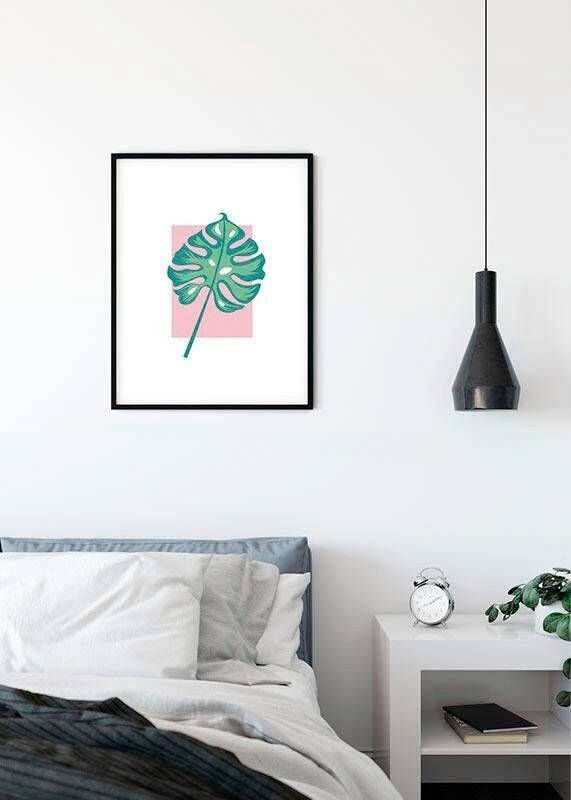 Komar Wanddecoratie Minnie Mouse Leaf Wanddecoratie voor de kinderkamer zonder lijst (1 stuk)