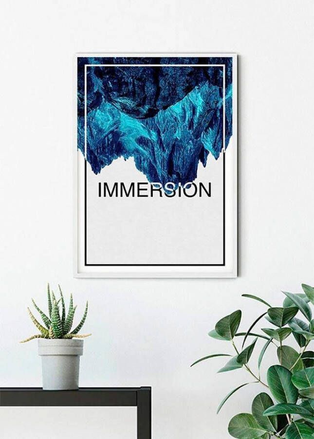 Komar Wanddecoratie Onderdompeling blue Wanddecoratie zonder lijst (1 stuk)