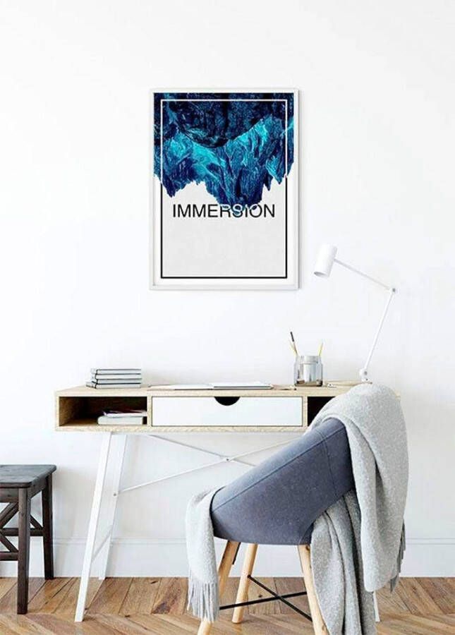 Komar Wanddecoratie Onderdompeling blue Wanddecoratie zonder lijst (1 stuk)