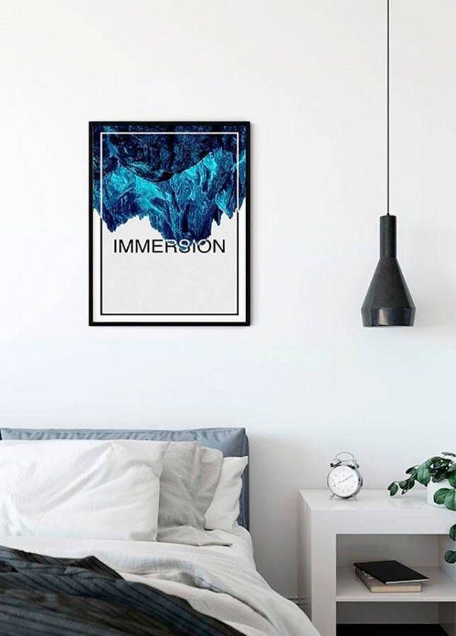 Komar Wanddecoratie Onderdompeling blue Wanddecoratie zonder lijst (1 stuk)