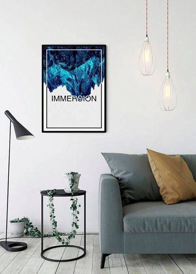 Komar Wanddecoratie Onderdompeling blue Wanddecoratie zonder lijst (1 stuk)