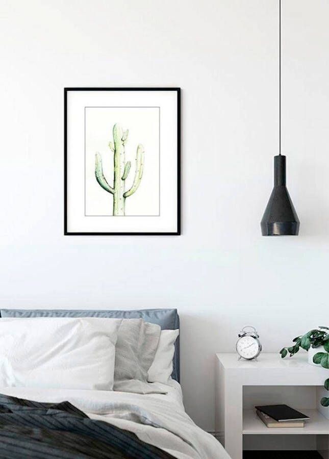 Komar Wanddecoratie Saguaro Watercolor Wanddecoratie zonder lijst (1 stuk)
