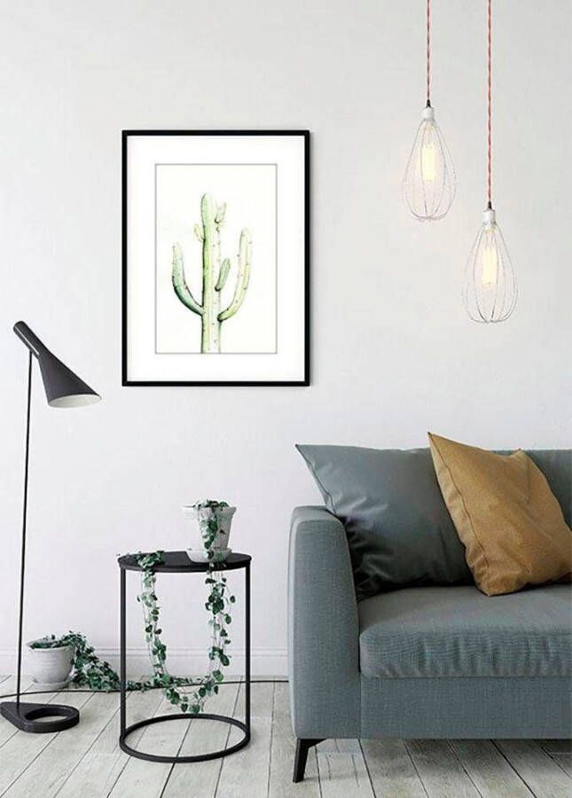 Komar Wanddecoratie Saguaro Watercolor Wanddecoratie zonder lijst (1 stuk)