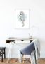 Komar Wanddecoratie Sea Horse Watercolor Wanddecoratie zonder lijst (1 stuk) - Thumbnail 3