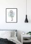 Komar Wanddecoratie Sea Horse Watercolor Wanddecoratie zonder lijst (1 stuk) - Thumbnail 4