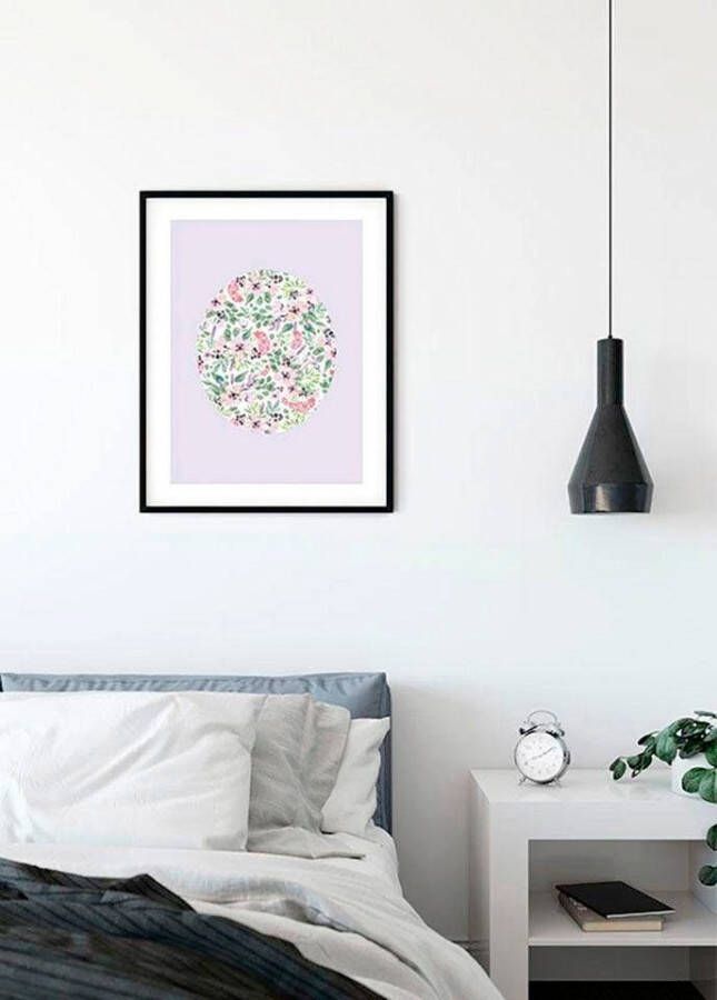 Komar Wanddecoratie Shelly Patterns Lavender Wanddecoratie zonder lijst (1 stuk)
