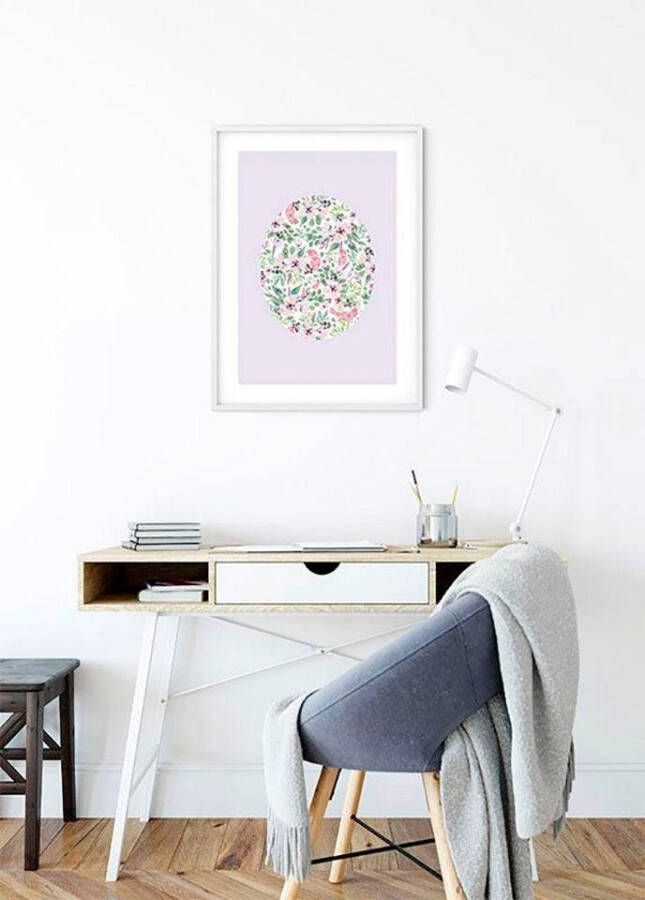 Komar Wanddecoratie Shelly Patterns Lavender Wanddecoratie zonder lijst (1 stuk)