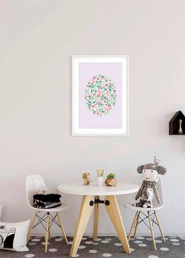 Komar Wanddecoratie Shelly Patterns Lavender Wanddecoratie zonder lijst (1 stuk)
