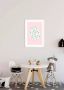 Komar Wanddecoratie Shelly Patterns roos Wanddecoratie zonder lijst (1 stuk) - Thumbnail 4