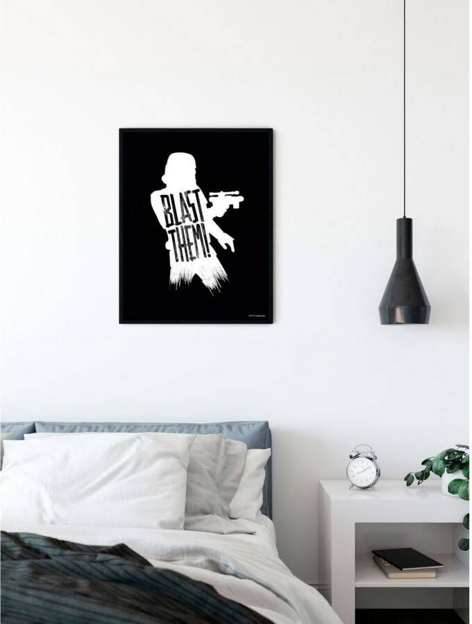 Komar Wanddecoratie Star Wars Silhouette Quotes Stormtrooper Wanddecoratie voor de kinderkamer zonder lijst (1 stuk)