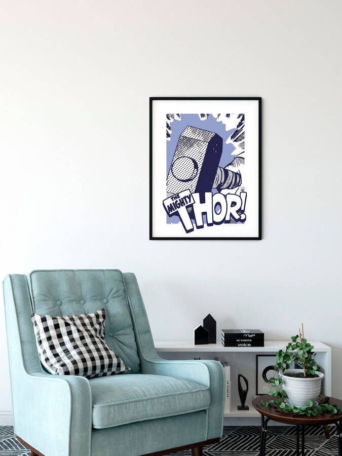 Komar Wanddecoratie Thor Mjölnir Wanddecoratie voor de kinderkamer zonder lijst (1 stuk)