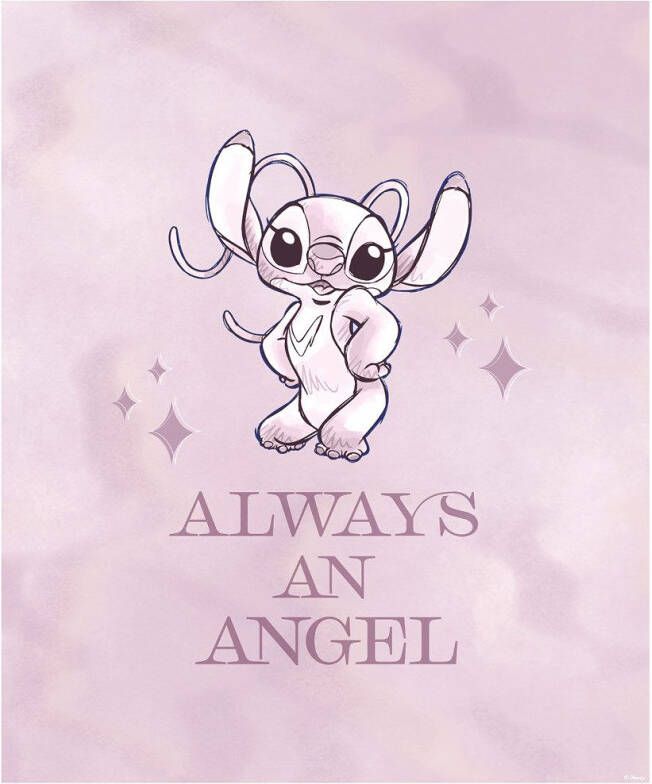 Komar Wanddecoratie artprint Stitch Always an Angel grootte 30 x 40 cm (1 stuk)