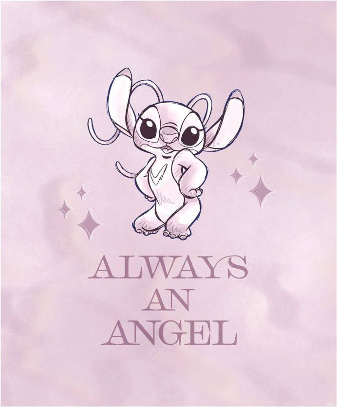 Komar Wanddecoratie artprint Stitch Always an Angel grootte 40 x 50 cm (1 stuk)