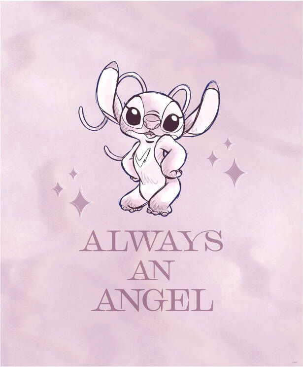 Komar Wanddecoratie artprint Stitch Always an Angel grootte 50 x 70 cm (1 stuk)