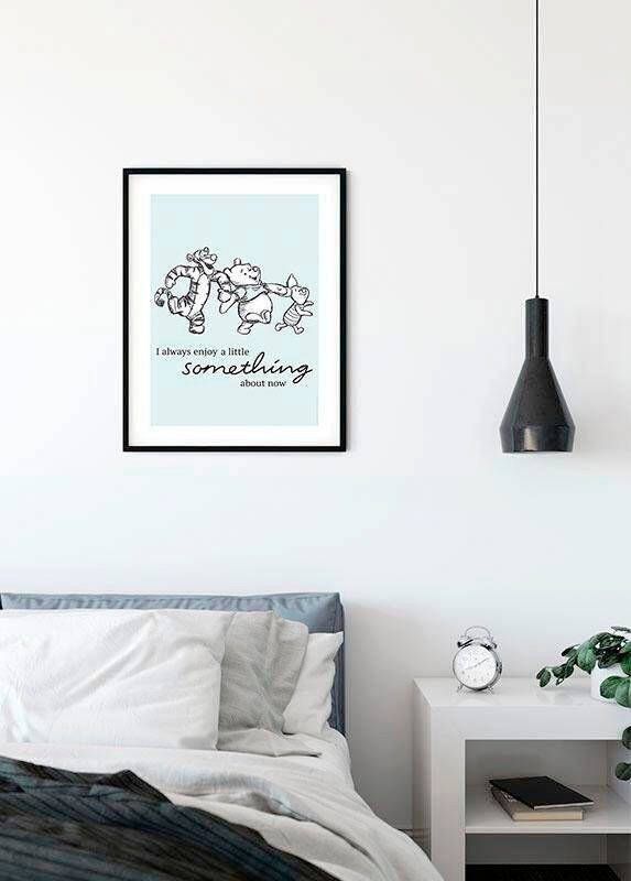 Komar Wanddecoratie Winnie the Pooh Little Something Wanddecoratie voor de kinderkamer zonder lijst (1 stuk)