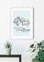 Komar Wanddecoratie Winnie the Pooh Little Something Wanddecoratie voor de kinderkamer zonder lijst (1 stuk) - Thumbnail 4