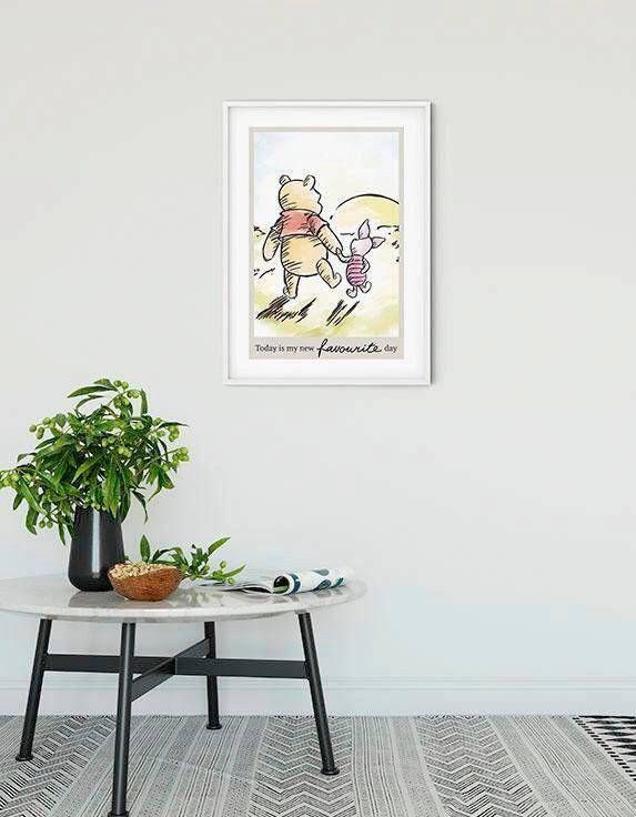 Komar Wanddecoratie Winnie the Pooh Today Wanddecoratie voor de kinderkamer zonder lijst (1 stuk)