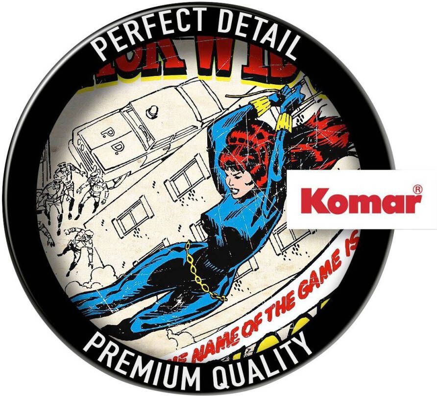 Komar Wandfolie Black Widow Comic Classic 50x70 cm (breedte x hoogte) zelfklevende wandtattoo (1 stuk)