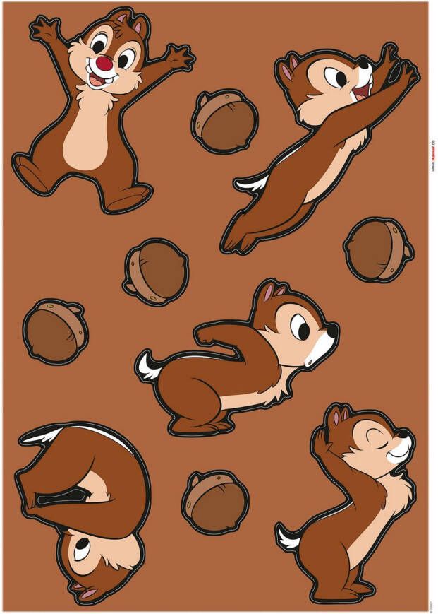 Komar Wandfolie Chip 'n' Dale Hazelnut Hunt (1 stuk)