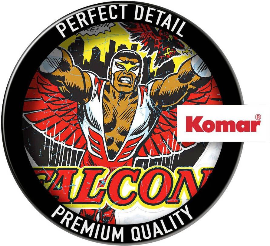 Komar Wandfolie Falcon Comic Classic 50x70 cm (breedte x hoogte) zelfklevende wandtattoo (1 stuk)