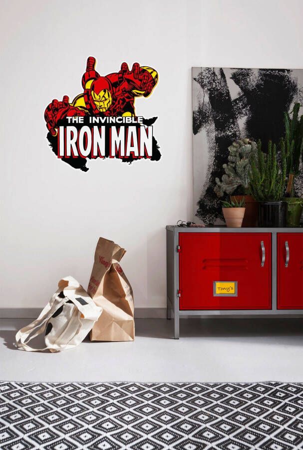 Komar Wandfolie Iron Man Comic Classic 50x70 cm (breedte x hoogte) zelfklevende wandtattoo (1 stuk)