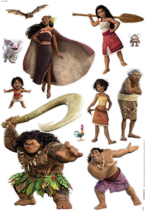 Komar Wandfolie Disney Moana 2 Family (1 stuk)