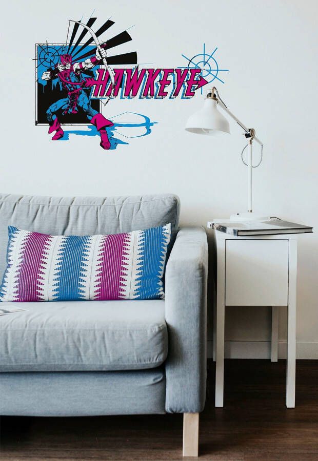 Komar Wandfolie Hawkeye Comic Classic 50x70 cm (breedte x hoogte) zelfklevende wandtattoo (1 stuk)