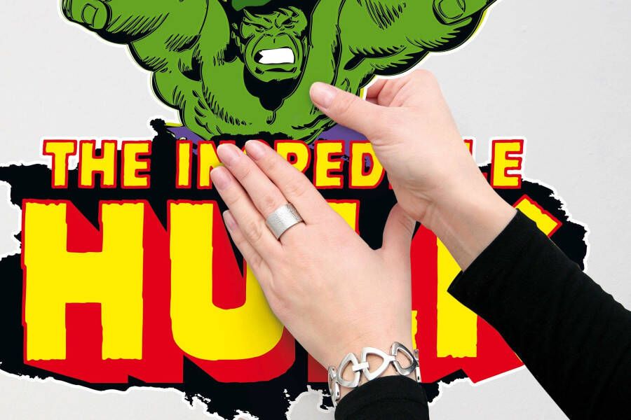 Komar Wandfolie Hulk Comic Classic 50x70 cm (breedte x hoogte) zelfklevende wandtattoo (1 stuk)