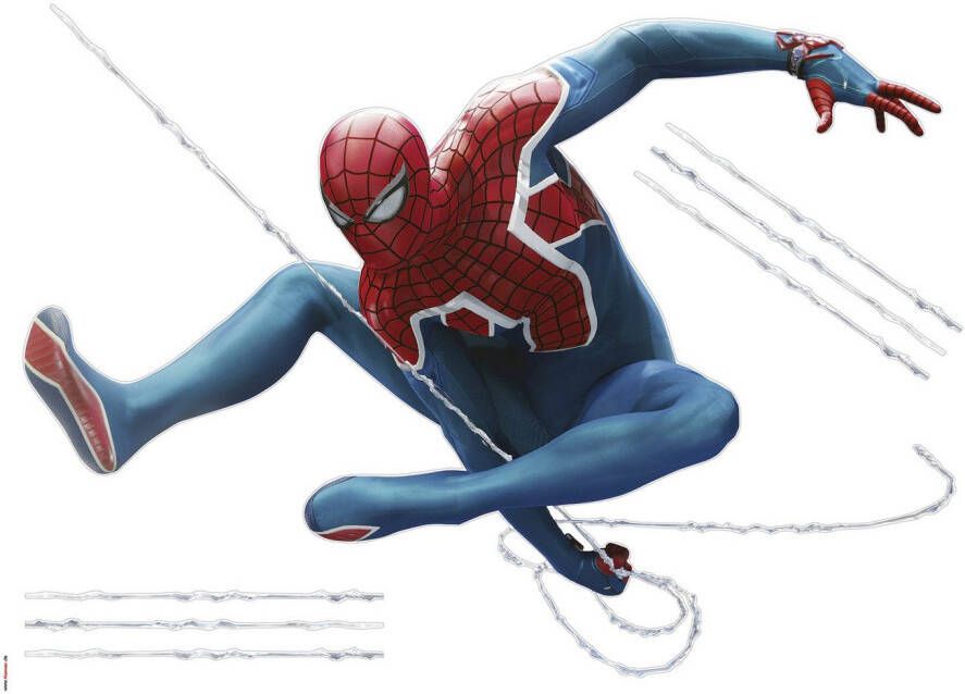 Komar Wandfolie Marvel Spider-Man Epic Swinging 70 x 50 cm (breedte x hoogte) kinderkamer decoratie (1 stuk)