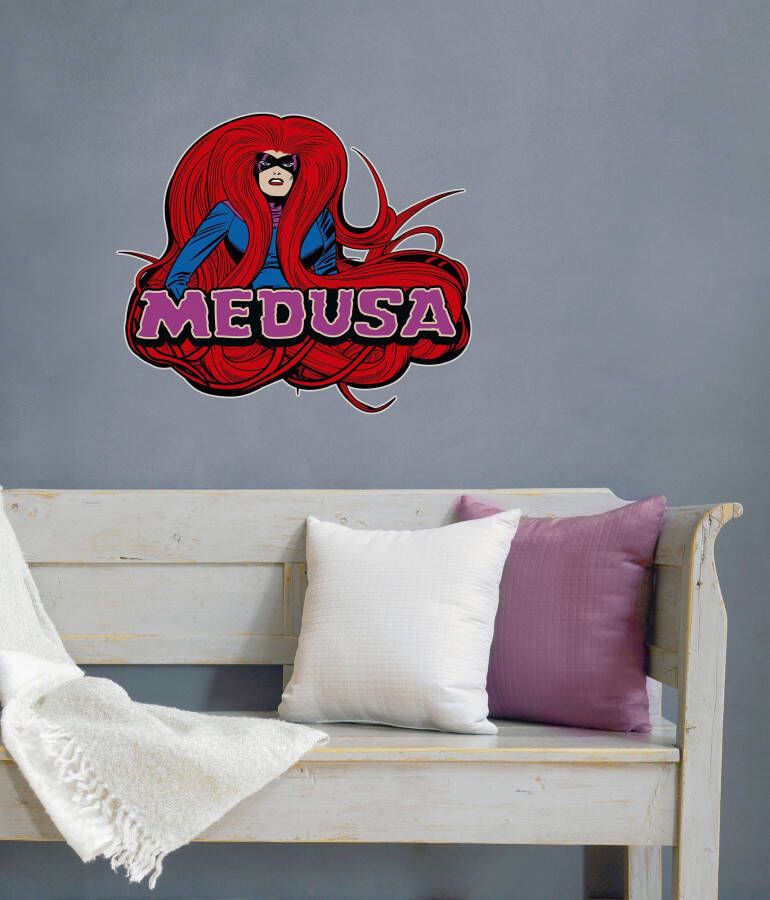 Komar Wandfolie Medusa Comic Classic 50x70 cm (breedte x hoogte) zelfklevende wandtattoo (1 stuk)