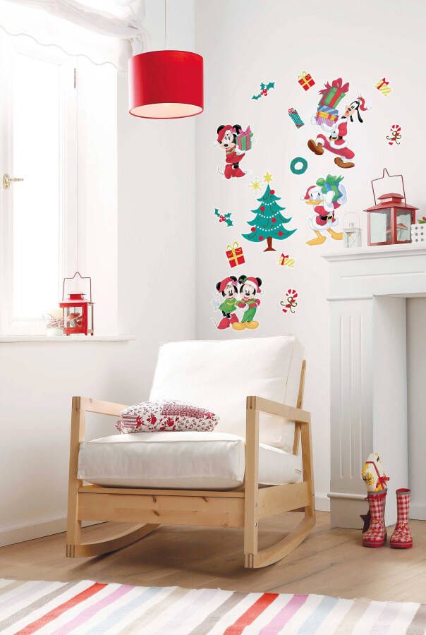 Komar Wandfolie Mickey Christmas Presents 50x70 cm (breedte x hoogte) zelfklevende wandtattoo (1 stuk)