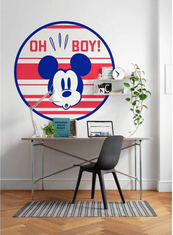 Komar Wandfolie Mickey Oh Boy rond en zelfklevend (1 stuk)