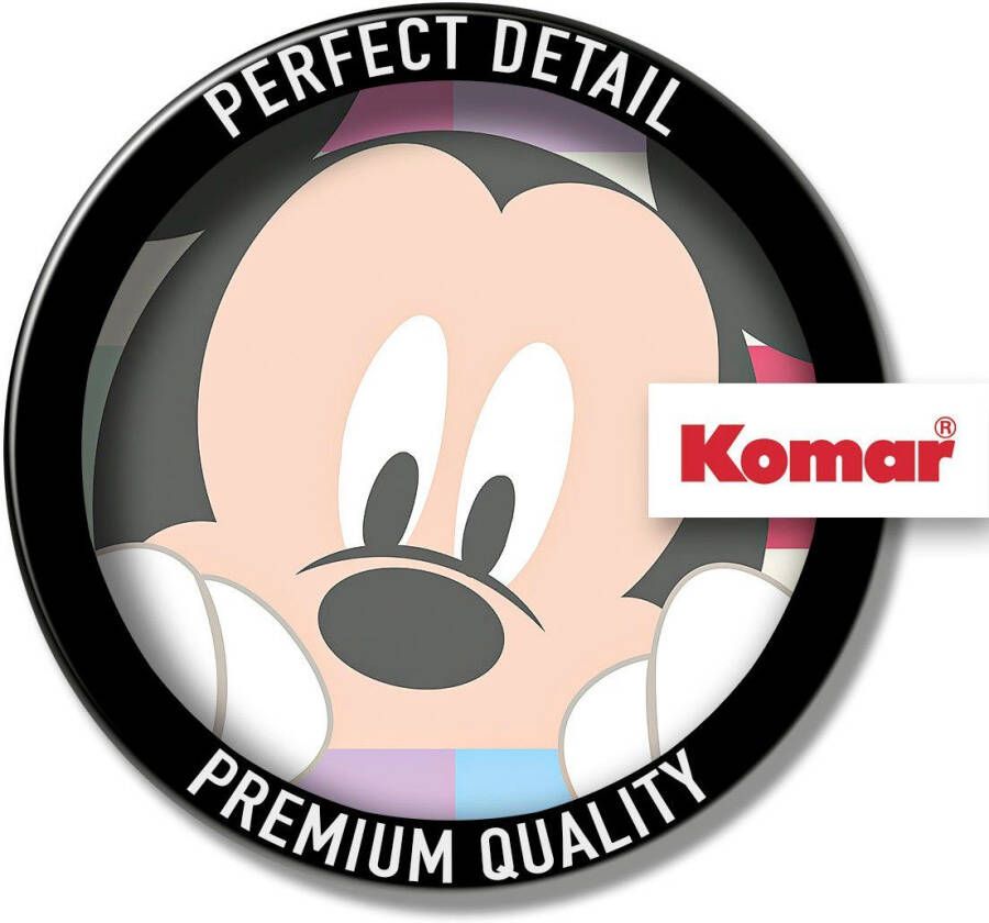 Komar Wandfolie Mickey Peek-a-boo rond en zelfklevend (1 stuk)