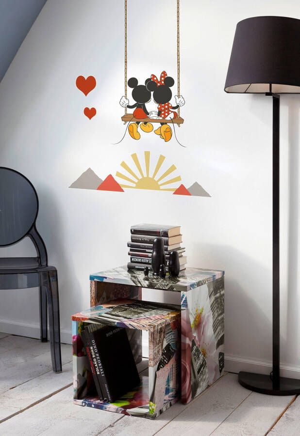 Komar Wandfolie Mickey Swing 50x70 cm (breedte x hoogte) zelfklevende wandtattoo (7-delig)