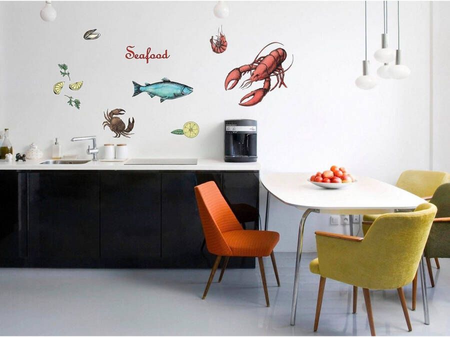 Komar Wandfolie Seafood zelfklevend wandstickers