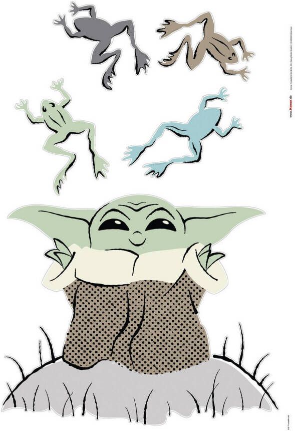 Komar Wandfolie Star Wars The Mandalorian Grogu Enchanted Frogs (1 stuk)